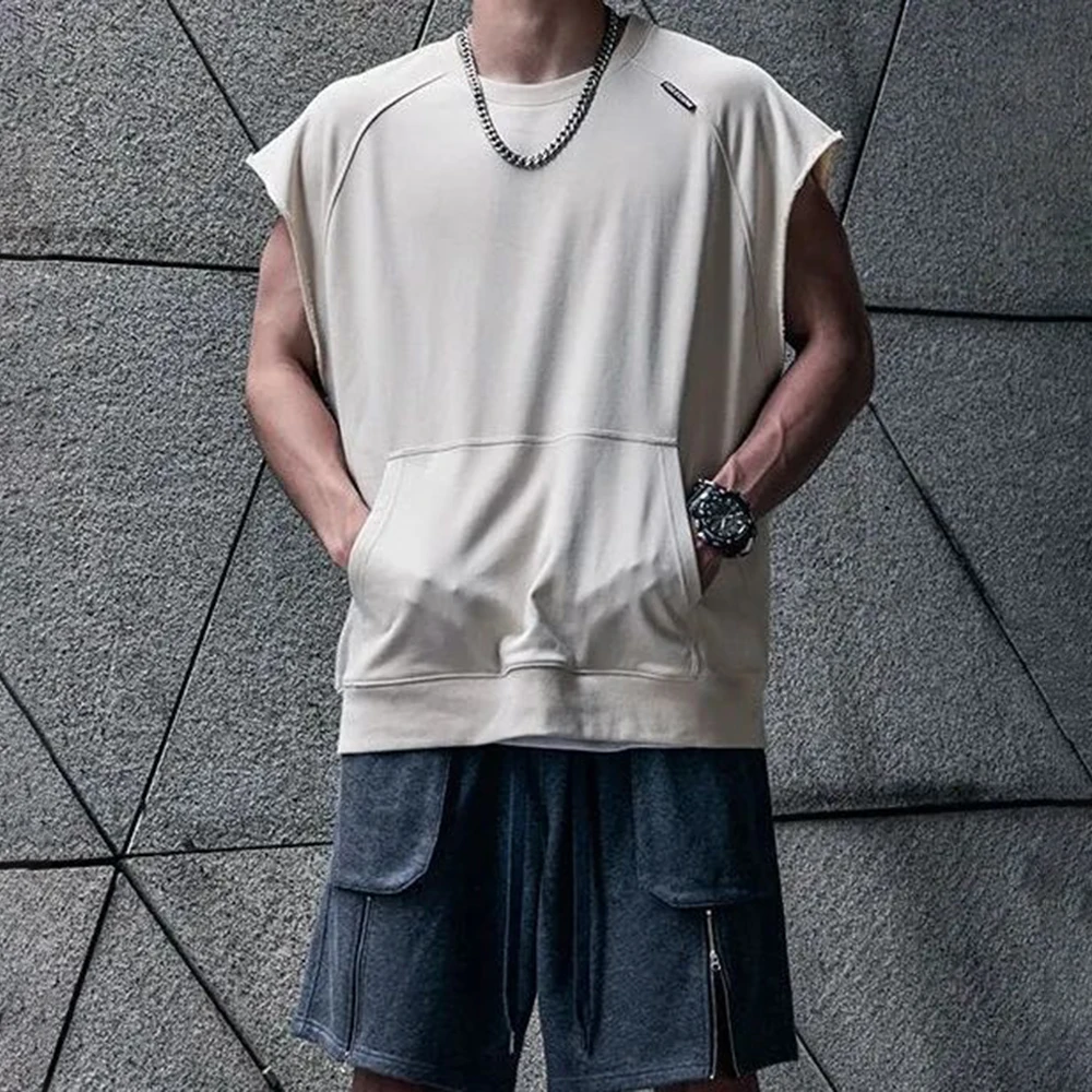 American Fitness Vest Men's Summer Sweat-absorbing Wide-shoulder T-shirt Solid Loose Sports Top Training Suit Pocket Camiseta
American Fitness Vest Men's Summer Sweat-absorbing Wide-shoulder T-shirt Solid Loose Sports Top Training Suit Pocket Camiseta