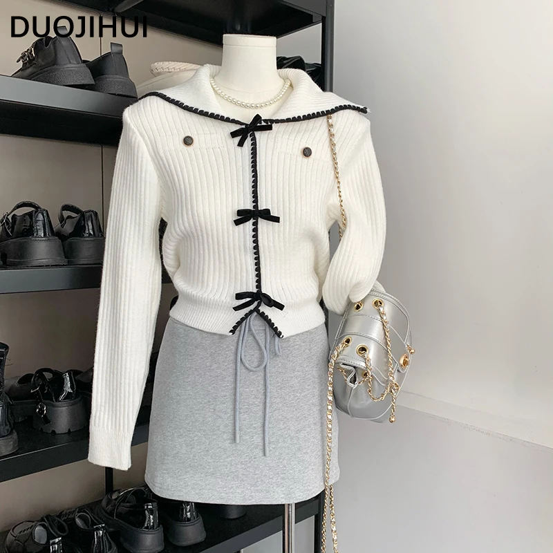 DUOJIHUI Женский вязаный кардиган с бантом повседневный однотонный кардиган розового цвета с длинным рукавом, осень
DUOJIHUI Женский вязаный кардиган с бантом повседневный однотонный кардиган розового цвета с длинным рукавом, осень