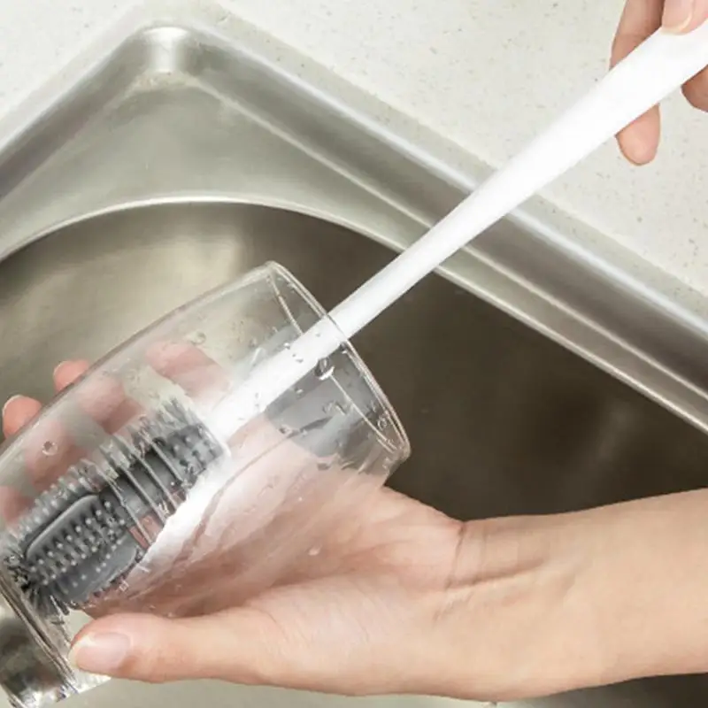 Bottle Cleaning Brush Portable Glass Cup Cleaner Long Handle Silicone Scourer Washer Cleaning Tool For Sports Bottles Glass Jug
Bottle Cleaning Brush Portable Glass Cup Cleaner Long Handle Silicone Scourer Washer Cleaning Tool For Sports Bottles Glass Jug