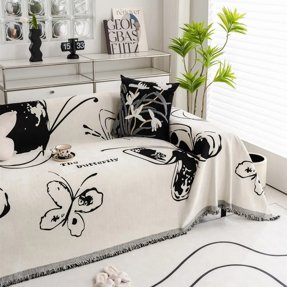 Nordic Butterfly Floral Print Soft Sofa Towel Blankets Outdoor Camping Picnic Large Blanket Leisure Towel White Travel Sofa Mat
Nordic Butterfly Floral Print Soft Sofa Towel Blankets Outdoor Camping Picnic Large Blanket Leisure Towel White Travel Sofa Mat