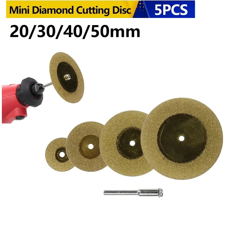 5Pcs Mini Diamond Saw Blade Cutting Disc Rotary Wheel ForxRotary Tool 20/30/40/50mm Circular Saw Blade 3mm Shank Mandrel
5Pcs Mini Diamond Saw Blade Cutting Disc Rotary Wheel ForxRotary Tool 20/30/40/50mm Circular Saw Blade 3mm Shank Mandrel