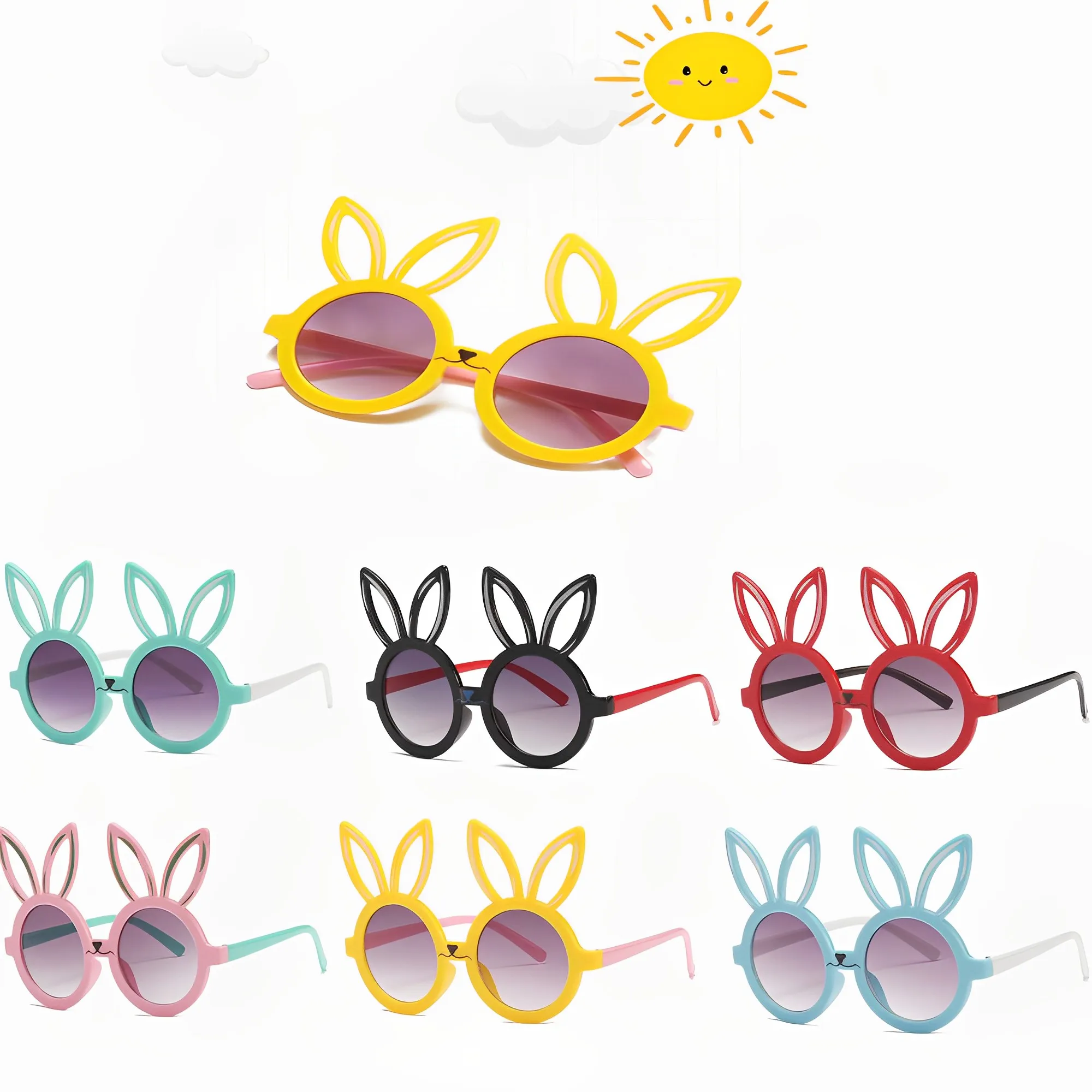 New Children's Cartoon Sunglasses Bunny Fashion Sunglasses Rabbit Ears Cute Baby Sunglasses Boys Girls Eyeglasses Eyewear
New Children's Cartoon Sunglasses Bunny Fashion Sunglasses Rabbit Ears Cute Baby Sunglasses Boys Girls Eyeglasses Eyewear