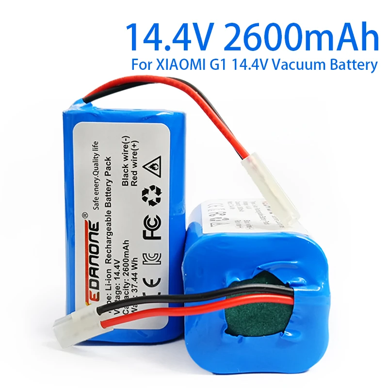 

4S1P 18650 14.4V 2600mAh Lithium Battery Pack,For The Built-In BMS Of 14.8V Rechargeable Battery Of Robot Vacuum Cleaner.