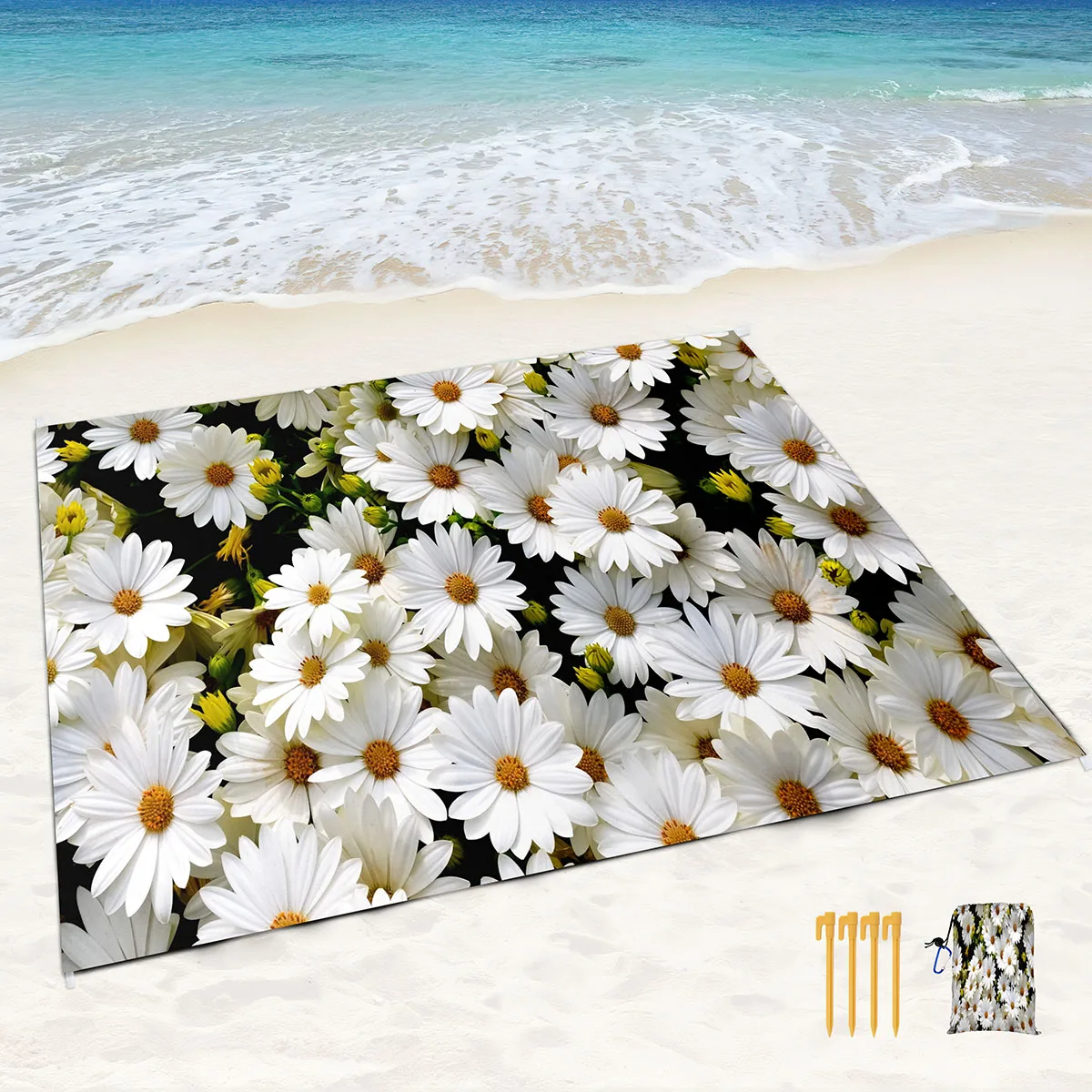 White Flower Beach Blankets Waterproof Sandproof,Soft and Durable,Light Weight and Portable,Perfect for Travel Camping Vacation
White Flower Beach Blankets Waterproof Sandproof,Soft and Durable,Light Weight and Portable,Perfect for Travel Camping Vacation