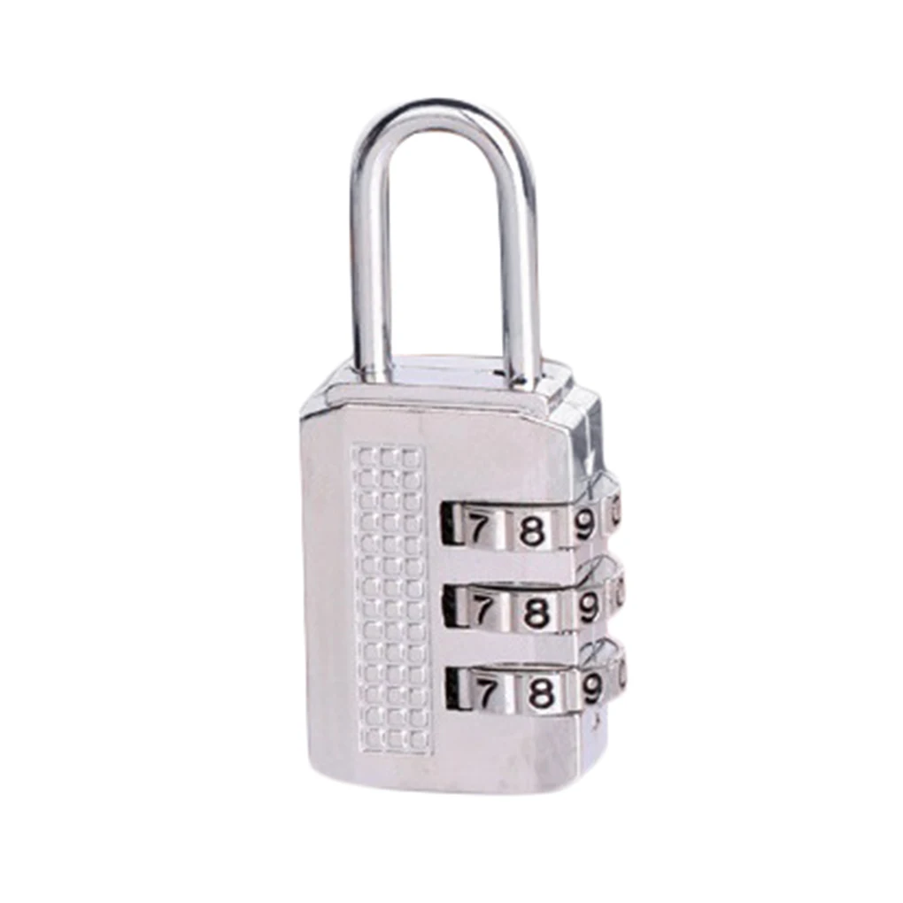 

3 Digit Combination Password Lock Zinc Alloy Security Lock Suitcase Luggage Coded Lock Cabinet Locker Padlock