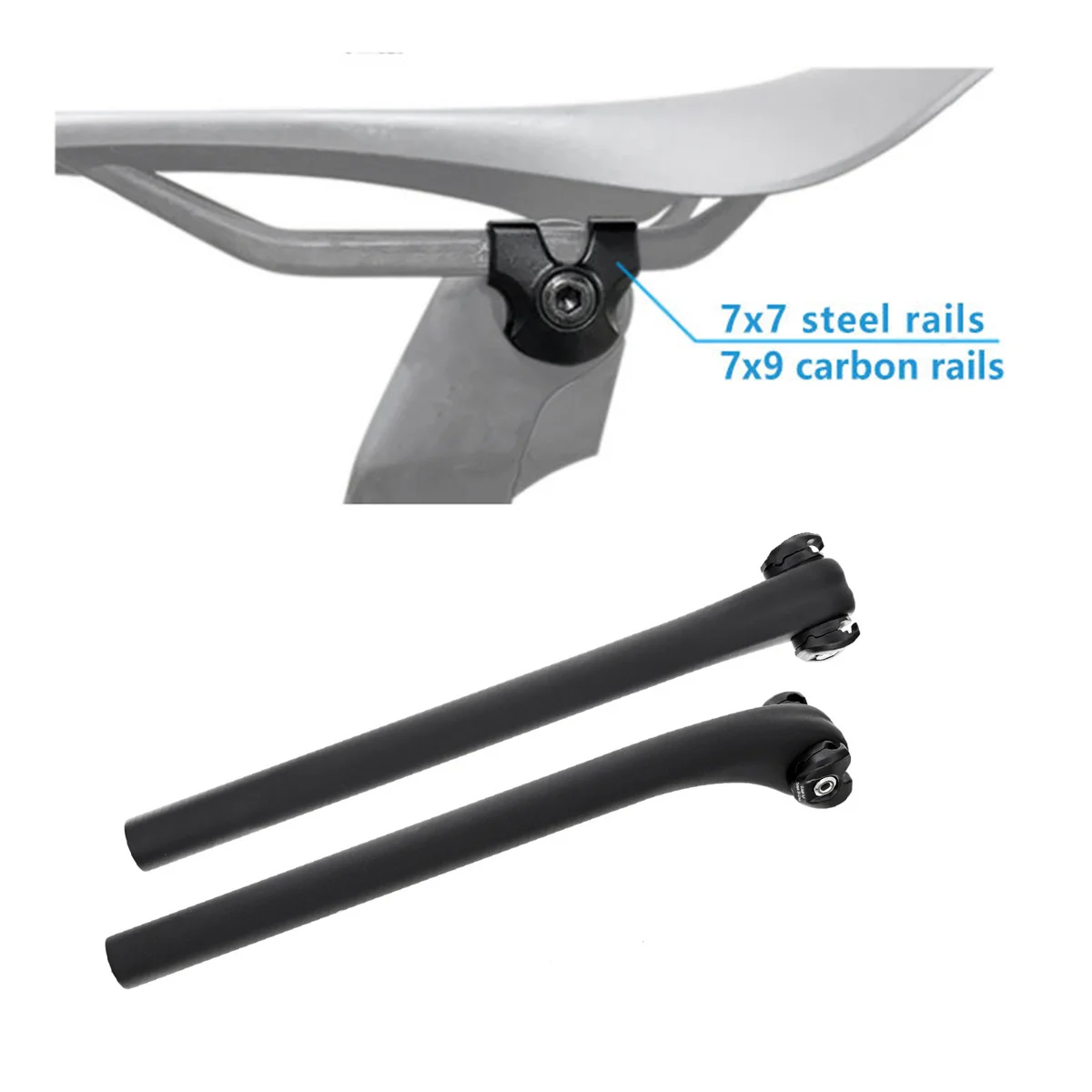 Bike Seatpost Clamp for Carbon Saddle Rails Adapter 7x9mm Bicycle Seatpost Tube Oval / Round Clips Cycling Accessories
Bike Seatpost Clamp for Carbon Saddle Rails Adapter 7x9mm Bicycle Seatpost Tube Oval / Round Clips Cycling Accessories