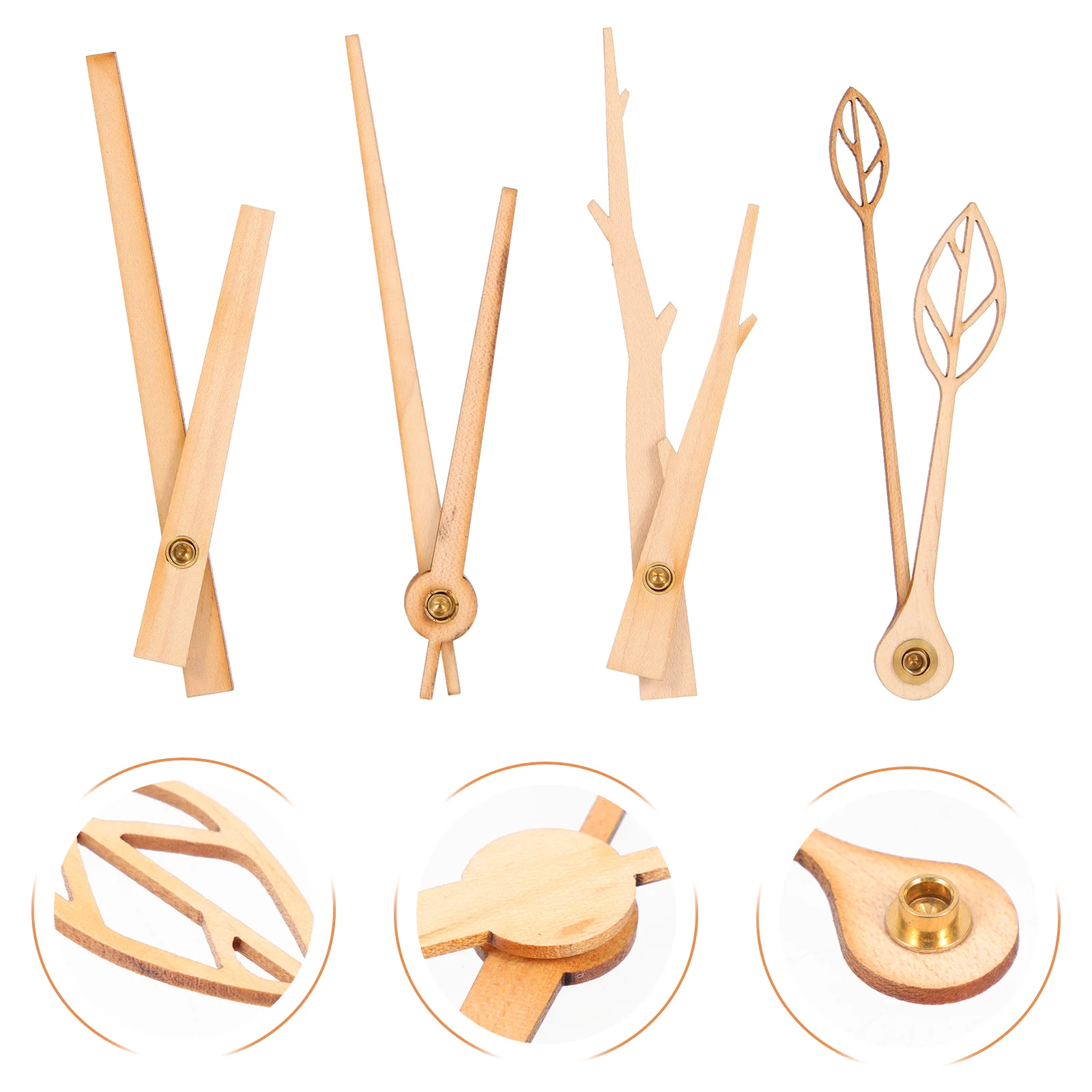 4 Sets Clock Wooden Hands Accessory Professional Home Decor Variety Delicate Supply Sturdy Parts
4 Sets Clock Wooden Hands Accessory Professional Home Decor Variety Delicate Supply Sturdy Parts