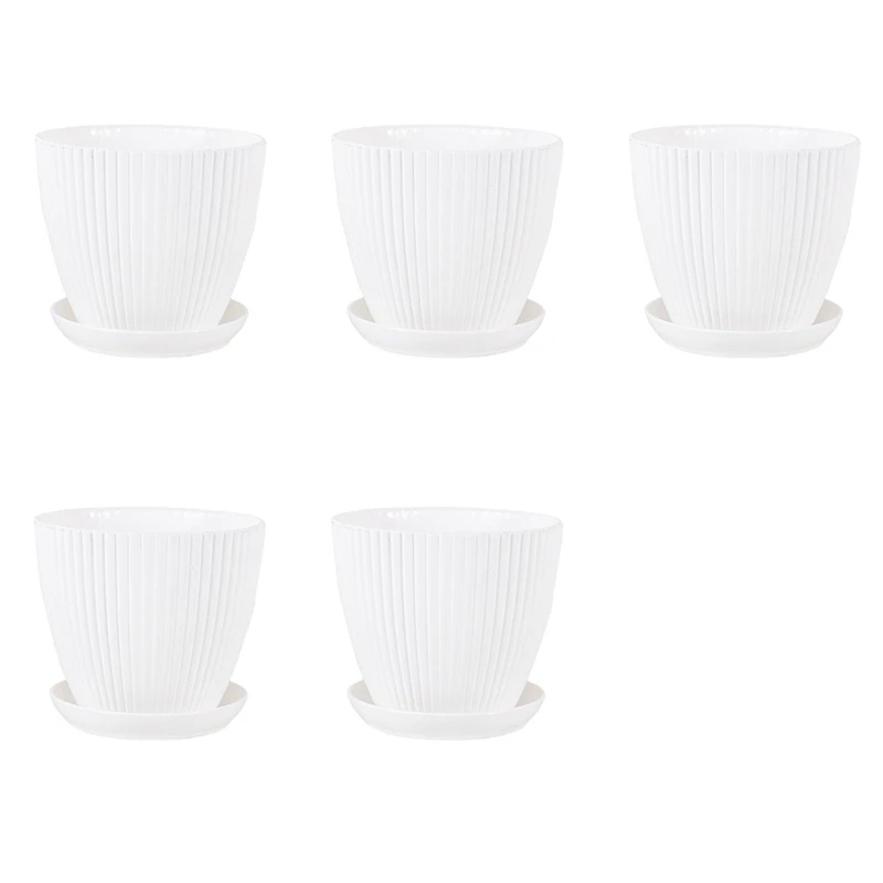 Пластиковые Горшки Для вазона для растений, 5 штук, 6 штук, с дренажными отверстиями и блюдцами, для помещений и улицы
Пластиковые Горшки Для вазона для растений, 5 штук, 6 штук, с дренажными отверстиями и блюдцами, для помещений и улицы