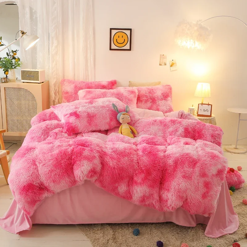 Super Shaggy Coral Fleece Warm Cozy Princess Bedding Set Mink Velvet Quilt/Duvet Cover Set Bed Comforter Blanket Pillowcases
Super Shaggy Coral Fleece Warm Cozy Princess Bedding Set Mink Velvet Quilt/Duvet Cover Set Bed Comforter Blanket Pillowcases