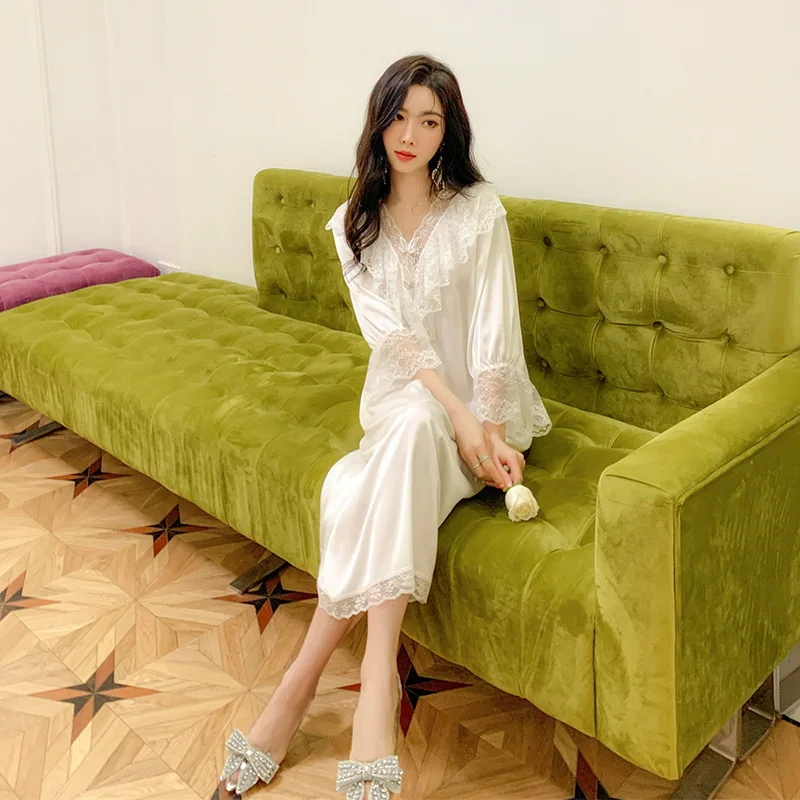 FZSLCYIYI летний женский белый с оборками с круглым вырезом черный атласный кардиган сексуальная ночная рубашка с рукавом до локтя одежда для сна домашняя одежда 
FZSLCYIYI летний женский белый с оборками с круглым вырезом черный атласный кардиган сексуальная ночная рубашка с рукавом до локтя одежда для сна домашняя одежда