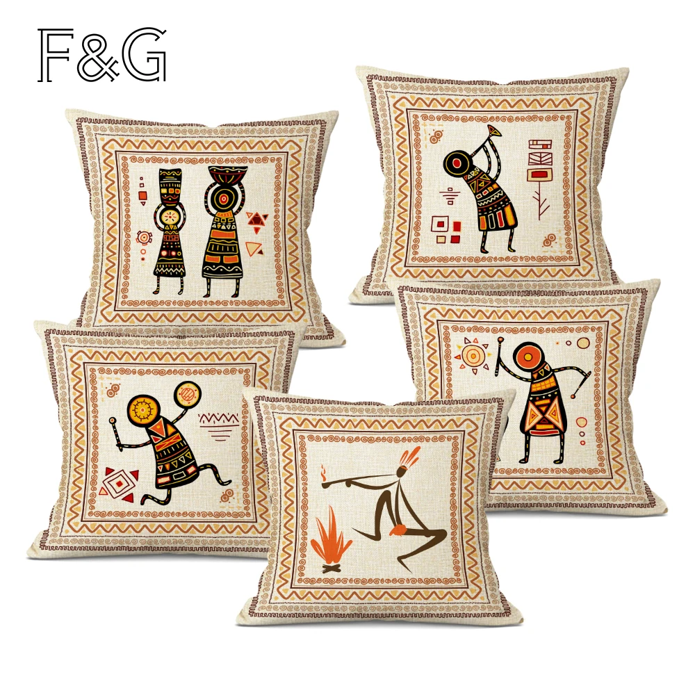 Africa Decorations Throw Pillowcase Cartoon Tribe Characters Pillow Case Home Holiday Decor Linen Cushion Cover
Africa Decorations Throw Pillowcase Cartoon Tribe Characters Pillow Case Home Holiday Decor Linen Cushion Cover