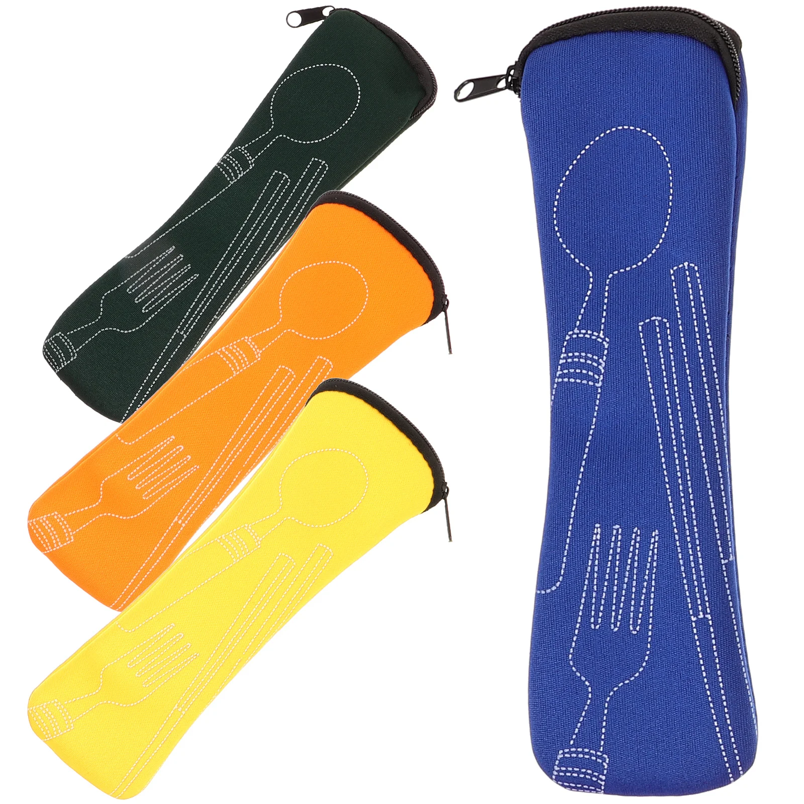 

Cutlery Storage Bag Wear-resistant Utensil Pouch Camping Portable Fork Spoon Reusable Accessories Delicate Picnic Chopstick