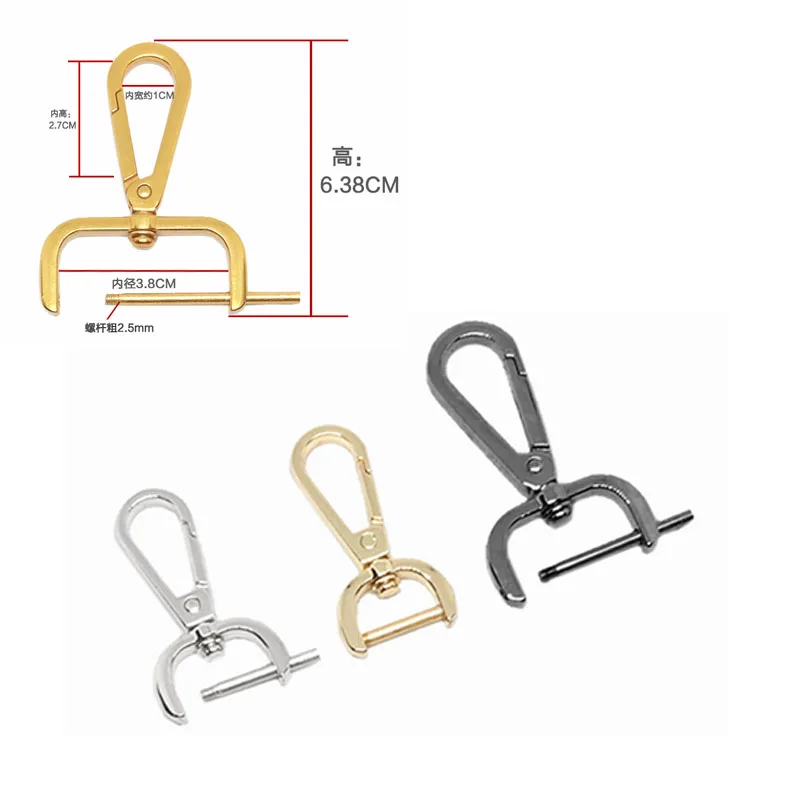 1pc Metal Detachable Snap Hook Trigger Clips Buckles for Leather Strap/ Belt Keychain Bag Strap Belt Webbing Pet Leash Hooks
1pc Metal Detachable Snap Hook Trigger Clips Buckles for Leather Strap/ Belt Keychain Bag Strap Belt Webbing Pet Leash Hooks
