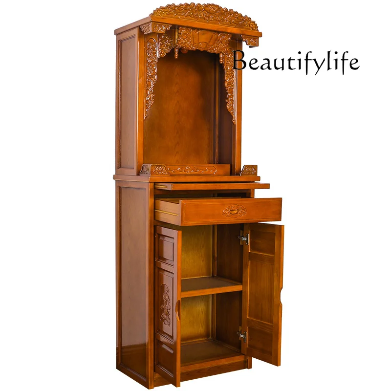 Solid Wood Buddha Shrine Clothes Closet Altar Shrine Altar Altar God of Wealth Avalokitesvara Buddha Cabinet
Solid Wood Buddha Shrine Clothes Closet Altar Shrine Altar Altar God of Wealth Avalokitesvara Buddha Cabinet