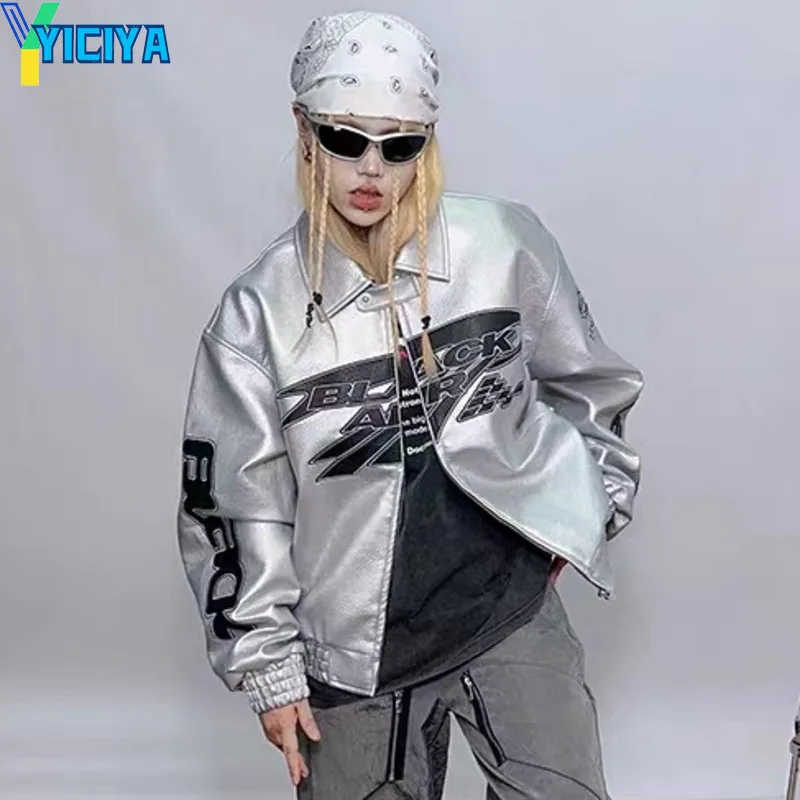 YICIYA leather Jacket Silver in the future coats Design vintage Korean fashion winter Motorcycle Jacket Outerwear new outfits
YICIYA leather Jacket Silver in the future coats Design vintage Korean fashion winter Motorcycle Jacket Outerwear new outfits