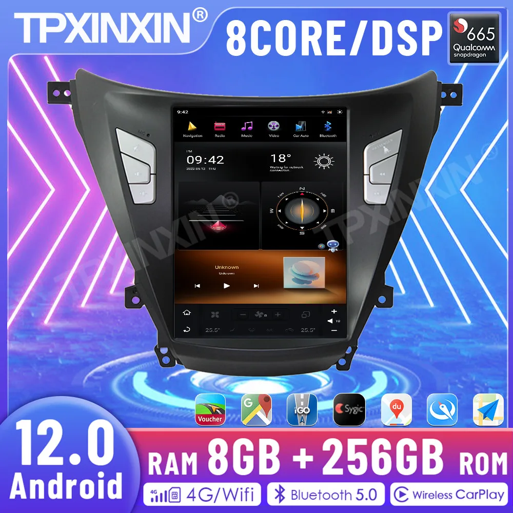 Tesla Screen Carplay Android12.0 8+256G For Hyundai Elantra 2016-2018 Car GPS Radio Stereo Receiver Navi Audio Recorder head Uni
Tesla Screen Carplay Android12.0 8+256G For Hyundai Elantra 2016-2018 Car GPS Radio Stereo Receiver Navi Audio Recorder head Uni