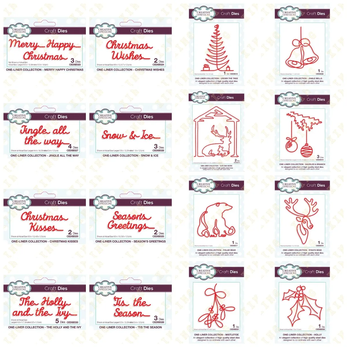 

New Merry Happy Christmas Tree Bear Stag's Head Baubles Bells Metal Cutting Die Scrapbook Embossed Paper Card Album Craft Make