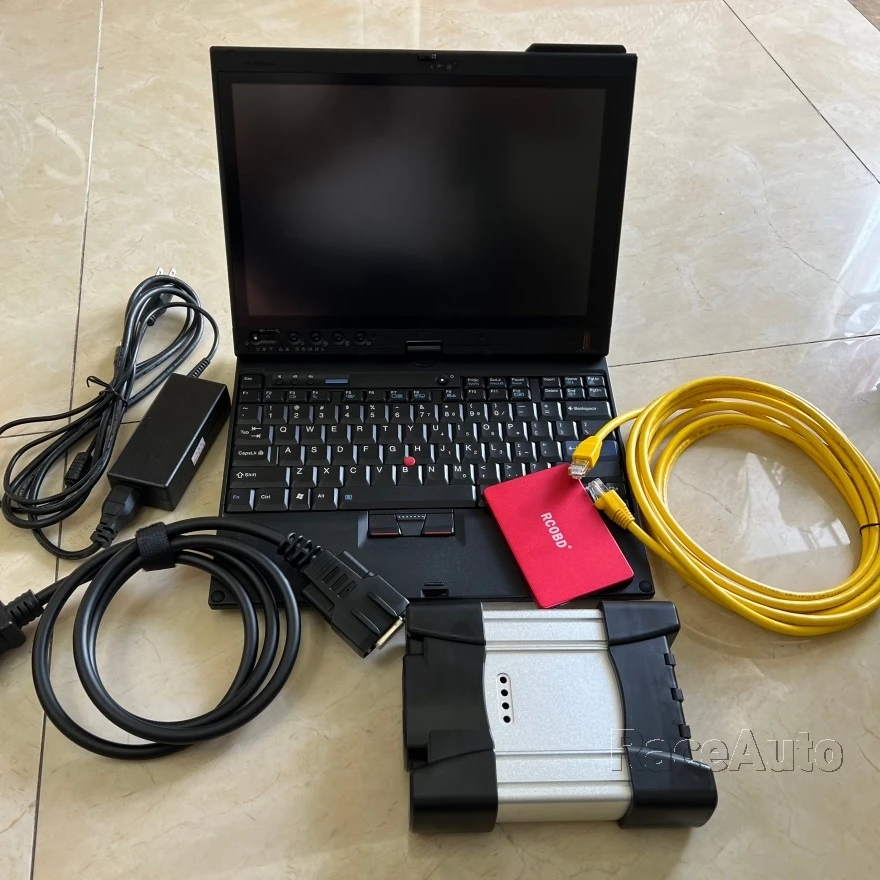 

V2024 DIAGNOSTIC Tool for BMW ICOM Next Interface OBD2 Scanner Plus Software SSD HDD in X201t i7 Laptop Ready to Work