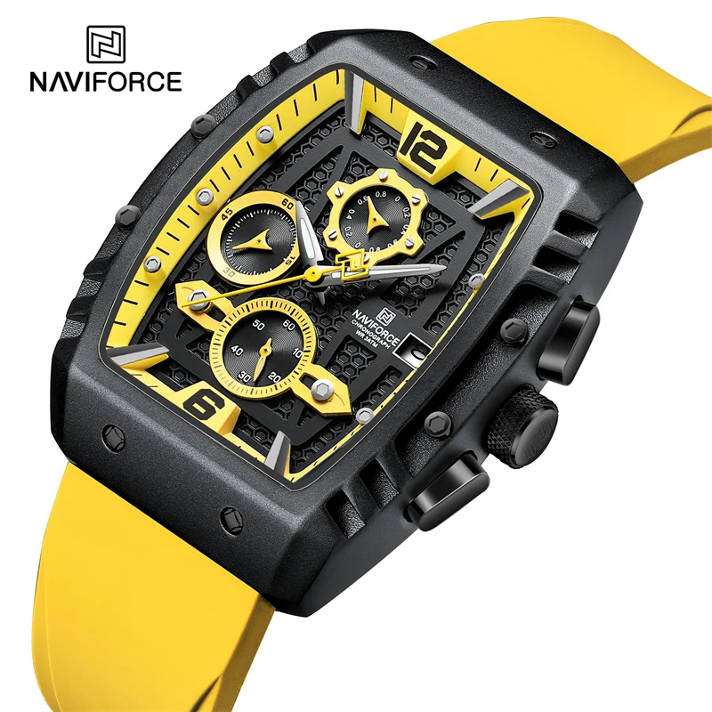 

NAVIFORCE Brand New Men's Luxury Watch Waterproof Casual Sport Quartz Date Military Clock Chronograph Wristwatches Reloj Hombre