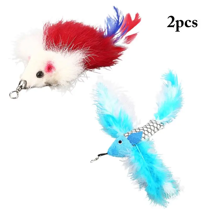Cat Toy Fish Mouse Cat Toy Refill Cat Teaser Replacement Cat Feather Teaser Wand Toy For Cat Exercise Playing Without The Stick
Cat Toy Fish Mouse Cat Toy Refill Cat Teaser Replacement Cat Feather Teaser Wand Toy For Cat Exercise Playing Without The Stick