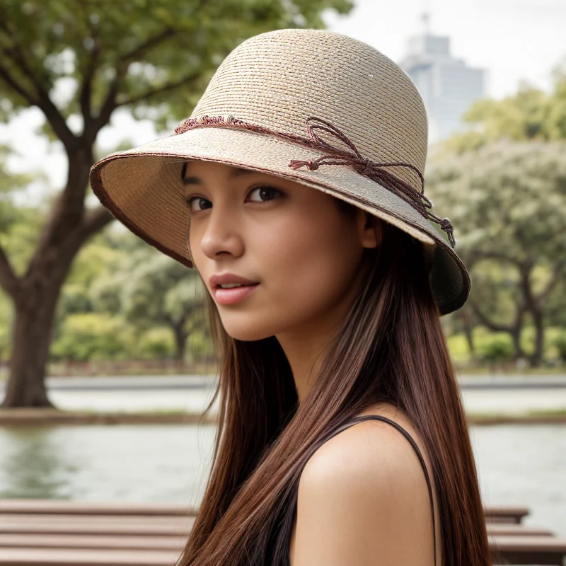 

Lafite Grass Women's Hat Summer Sunscreen Hat Women's UV Sunscreen Hat 2024 New Big Eaf Sun Hat Women