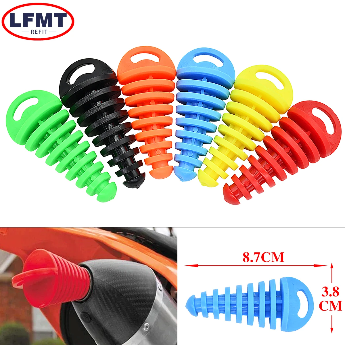 Motorcycle ATV Exhaust Pipe Plug Tailpipe PVC Air Bleeder Plug Wash Plug Pipe Protector For KTM Yamaha Honda Kawasaki Suzuki etc
Motorcycle ATV Exhaust Pipe Plug Tailpipe PVC Air Bleeder Plug Wash Plug Pipe Protector For KTM Yamaha Honda Kawasaki Suzuki etc