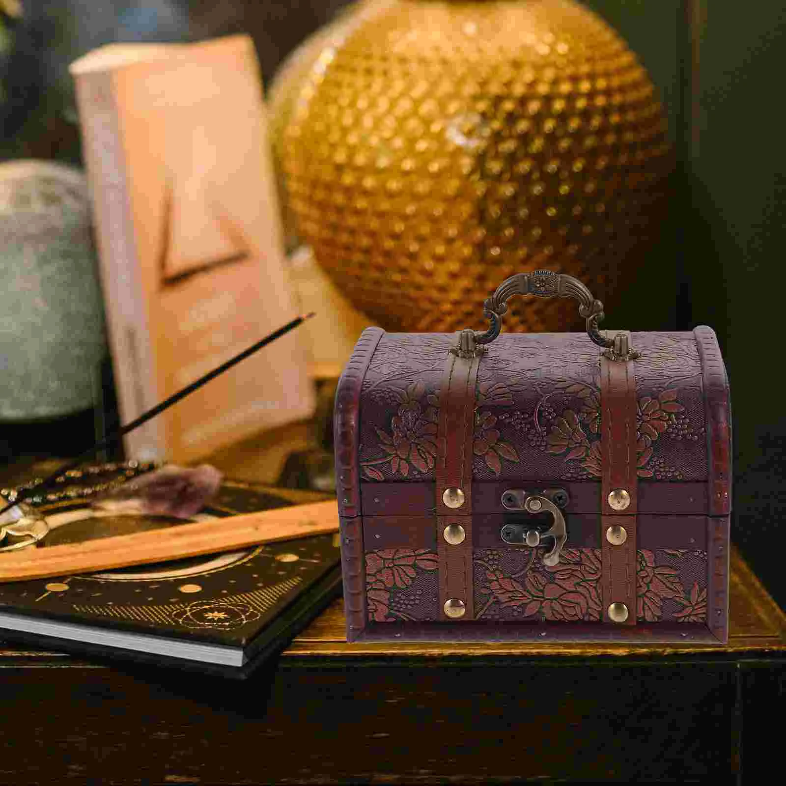 Chinese Style Pirate Treasure Chest Man Storage Boxes Prop Wood Wooden Jewelry Case
Chinese Style Pirate Treasure Chest Man Storage Boxes Prop Wood Wooden Jewelry Case