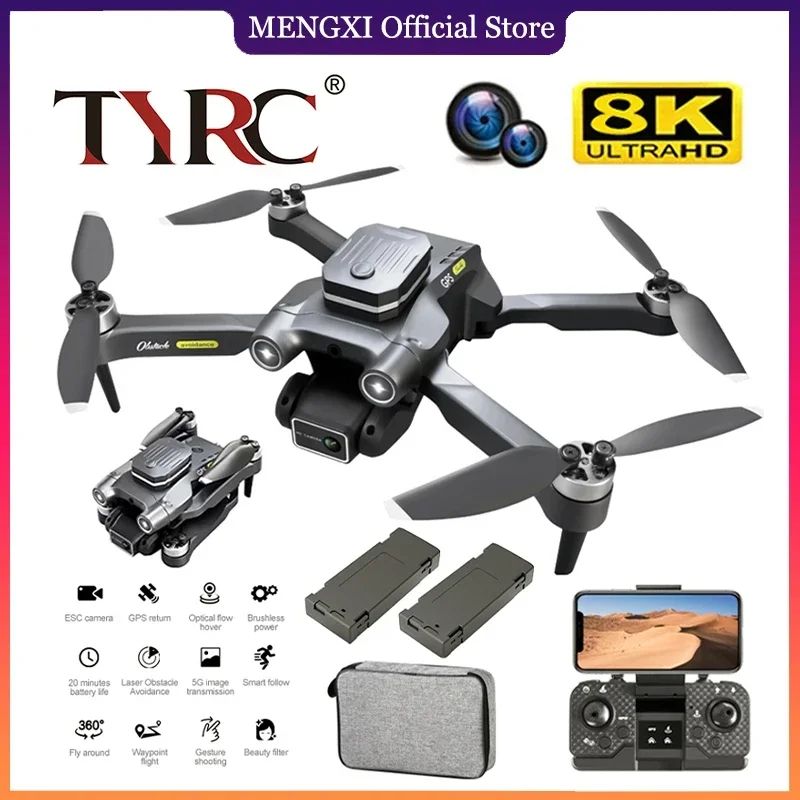 

TYRC 8K Professional Drone 6K HD Aerial Photography Quadcopter Remote Control Helicopter 5000 Meters Distance Avoid Obstacles