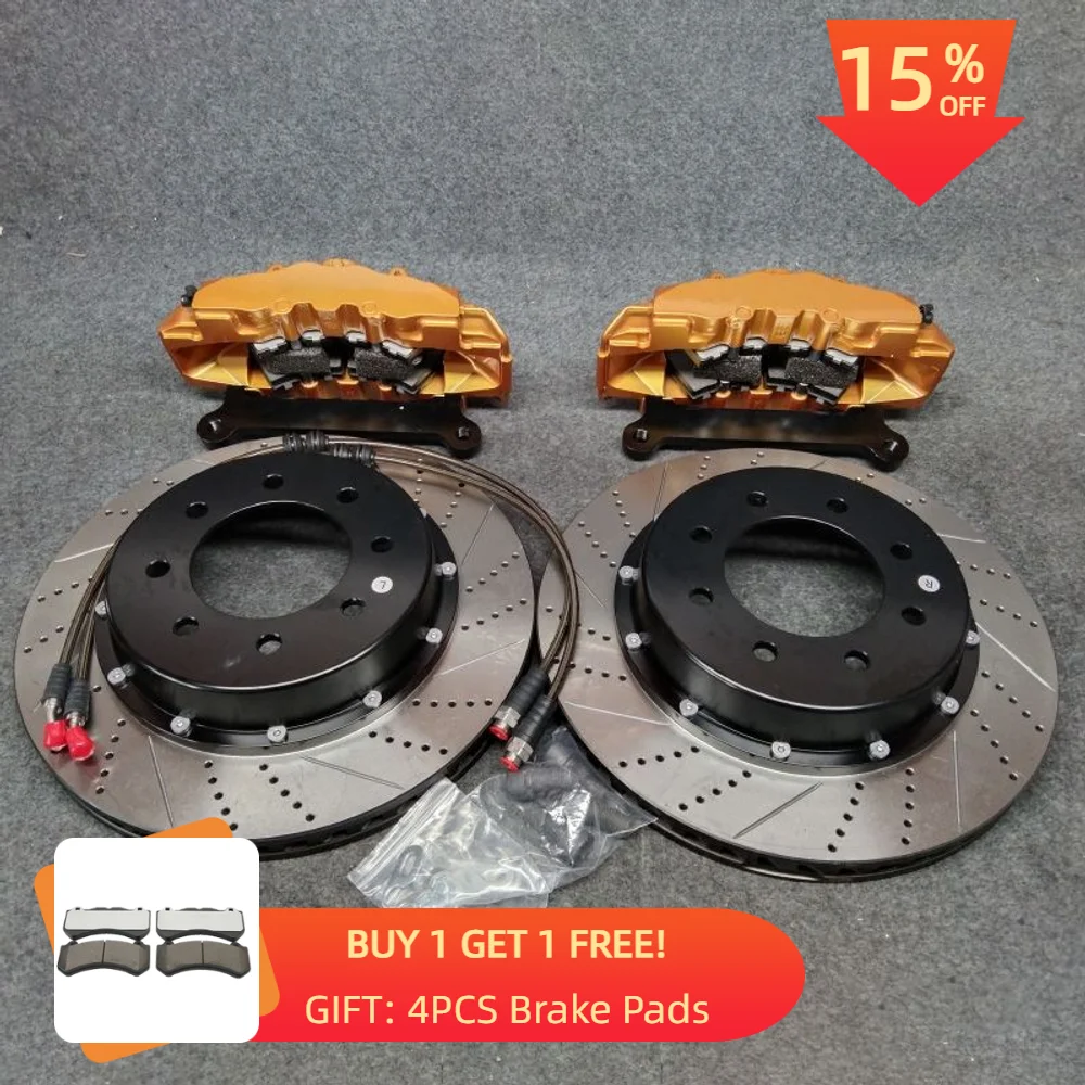 Customize GT8 Pot Aluminum Caliper Cover with Floating Screw 405*34mm Brake Disc Rotor Kits for Hummer H2
Customize GT8 Pot Aluminum Caliper Cover with Floating Screw 405*34mm Brake Disc Rotor Kits for Hummer H2