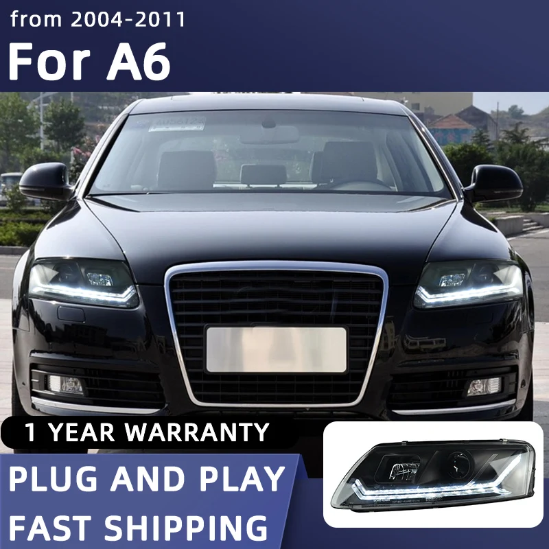 Headlight For Audi A6 LED Headlights 2004-2011 Head Lamp Car Styling DRL Signal Projector Lens Automotive Accessories
Headlight For Audi A6 LED Headlights 2004-2011 Head Lamp Car Styling DRL Signal Projector Lens Automotive Accessories
