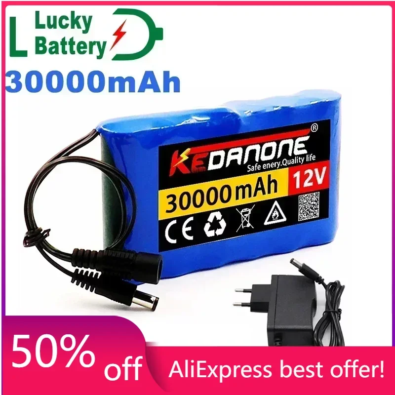 Lucky Rechargeable Battery 12V 30000mah Lithium Battery Pack Capacity DC 12.6V 30Ah CCTV Cam Monitor with Charger
Lucky Rechargeable Battery 12V 30000mah Lithium Battery Pack Capacity DC 12.6V 30Ah CCTV Cam Monitor with Charger