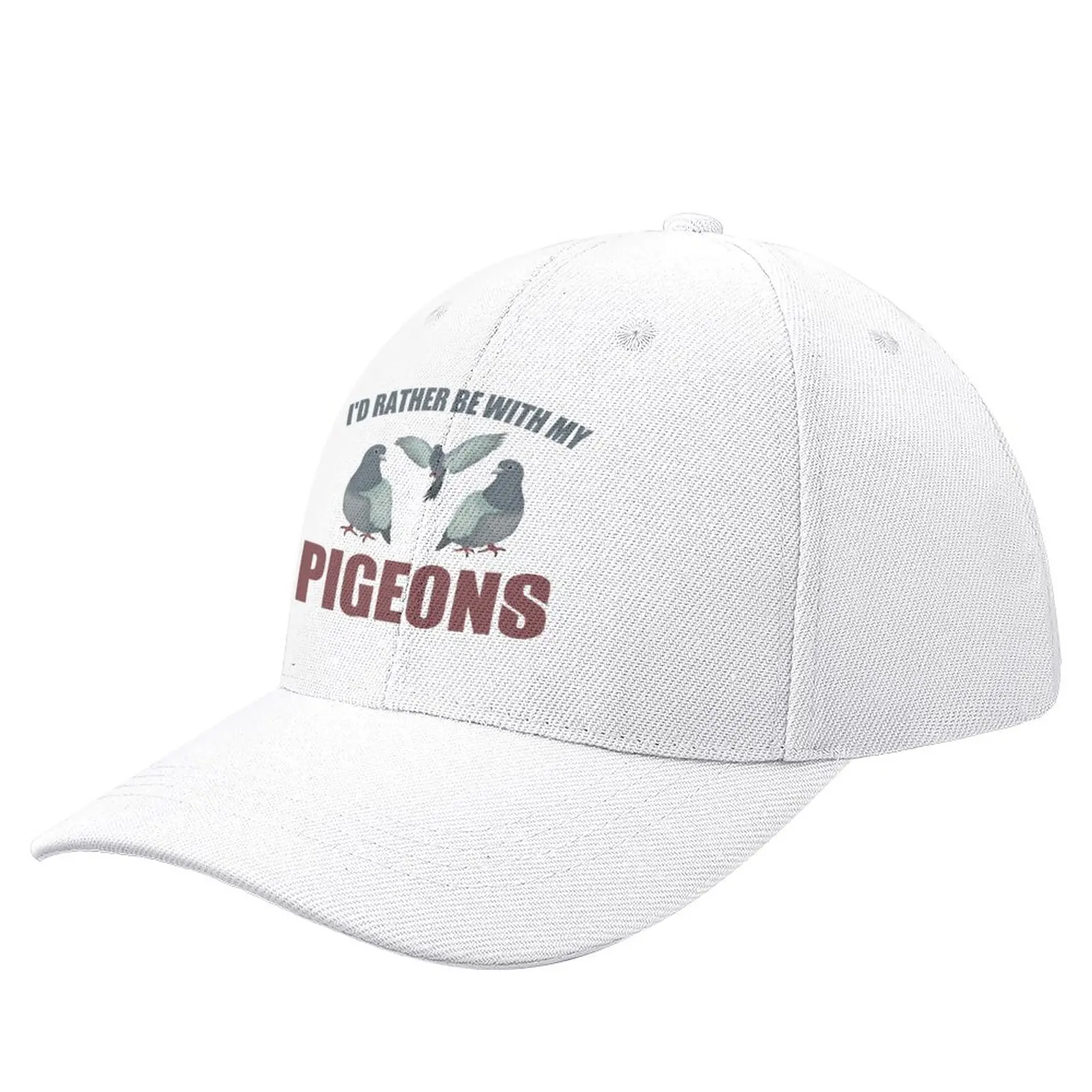 

I'd rather be with my pigeons - vintage design, for pigeon fanciers/lovers Baseball Cap party hats Beach Bag Hat For Girls Men'S