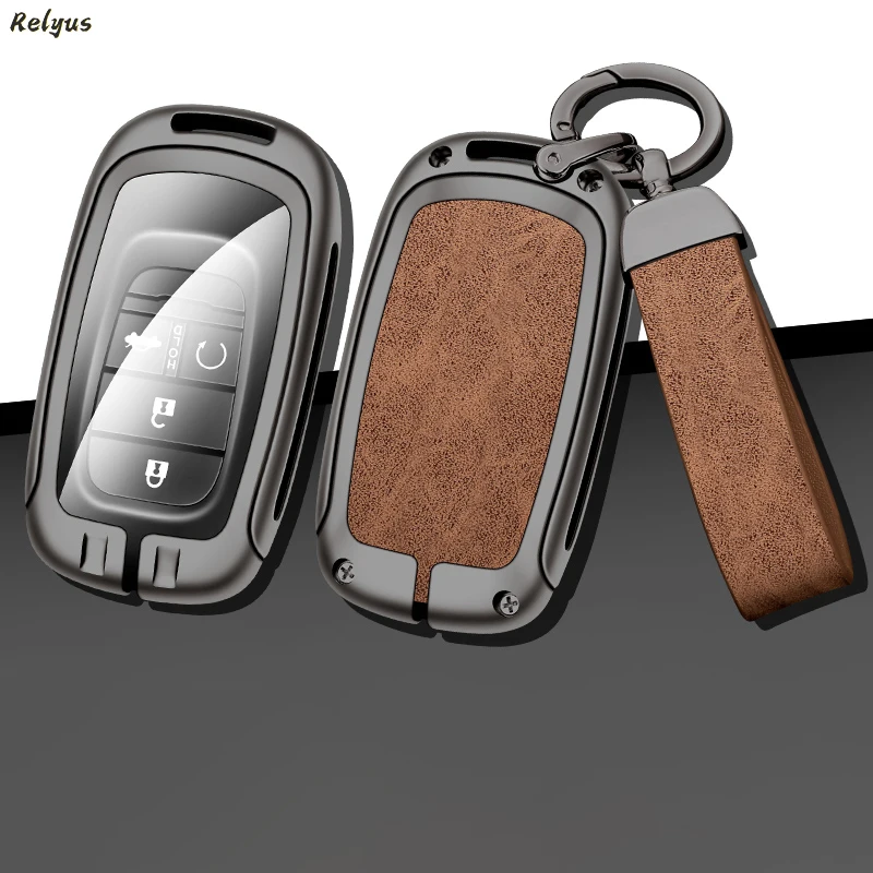 

Zinc Alloy Car Key Case Protector Cover Holder For Honda CRV CR-V Fit Civic Accord HR-V HRV City Odyssey XR-V Keyless Key Shell