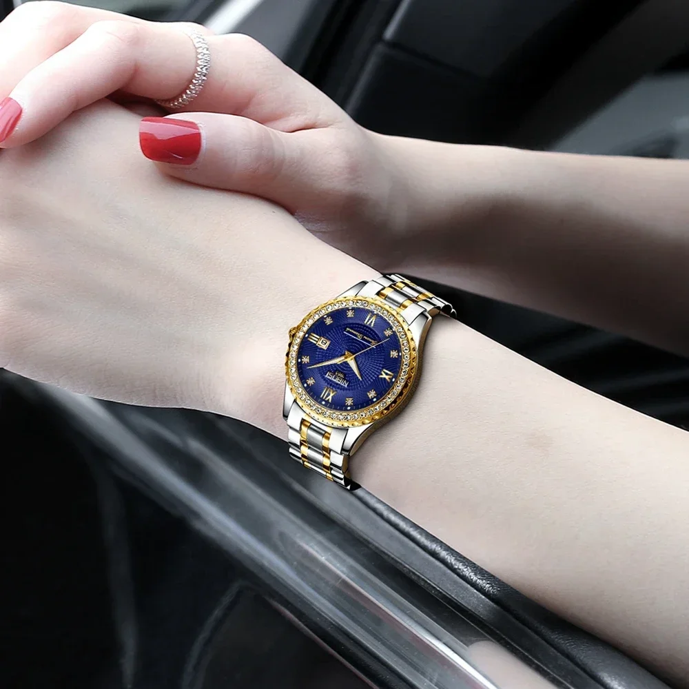 

NIBOSI Top Brand Luxury Women's Watches Ladies Waterproof Gold Quartz Watch Stainless Steel Date Female Watches Fashion Dress