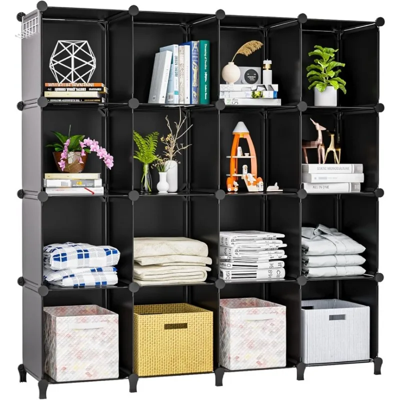 

Cubby Storage Organizer for Closet, Clothes Organizer,Cube Shelves and Clothing with Metal Hammer, Bookshelf Kids