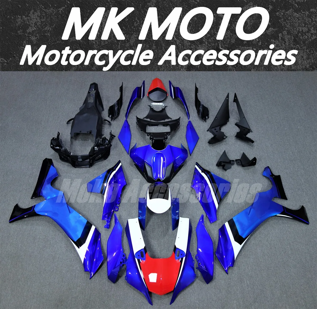 Комплект обтекателей для мотоцикла, подходит для Yzf R1M R1 2020 2021 2022 2023, кузов из АБС-пластика, синий, красный 
Комплект обтекателей для мотоцикла, подходит для Yzf R1M R1 2020 2021 2022 2023, кузов из АБС-пластика, синий, красный