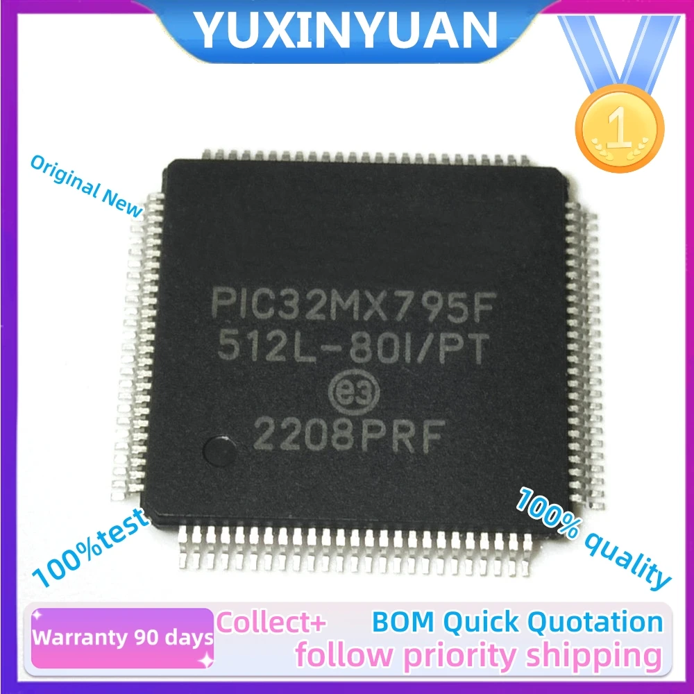 

1 шт PIC32MX795F512L-80I/PT 80V/PT TQFP100 PIC32MX795F512H-80I/PT 80IPF QFP YUXINYUAN в наличии, 100% тест