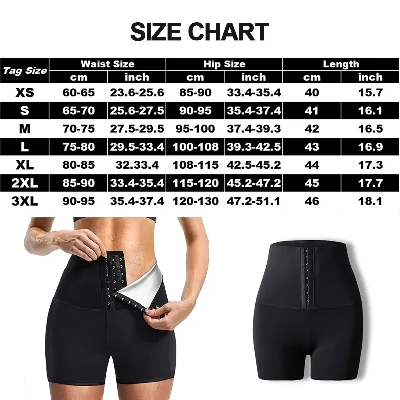 

High Compression Sauna Tummy Weight Pants Loss Capris Trainer Hot Women Control Sweat Shorts Waist Body Shaper Slimming Thermo