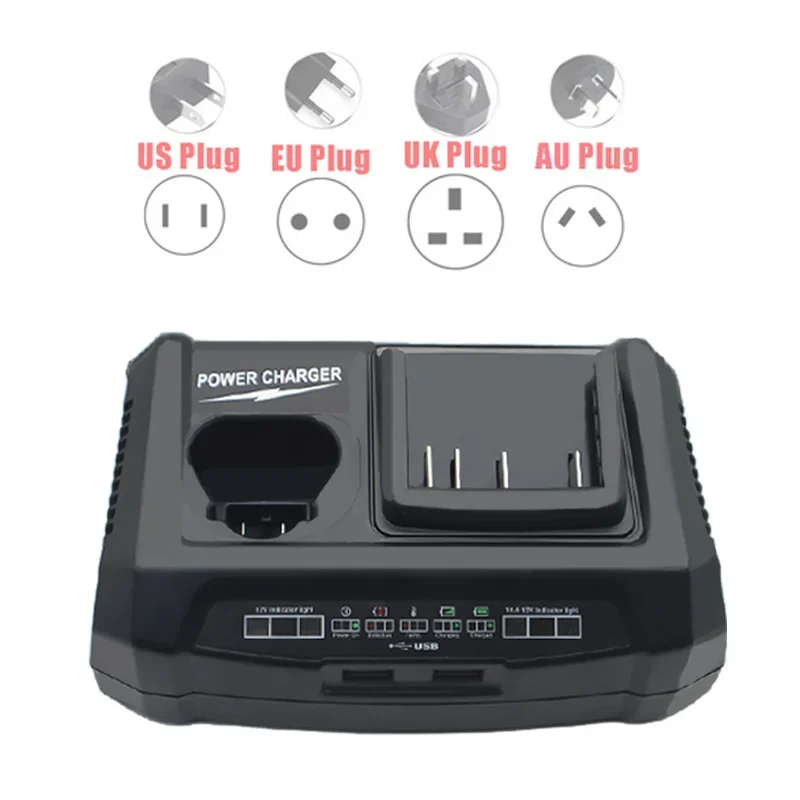 Lithium ion Battery Dual Port Fast Charger For BOSCH 10.8V 12V 14.4V 18V BAT411 BAT412 BAT609 BAT609G BAT618 Lithium Battery
Lithium ion Battery Dual Port Fast Charger For BOSCH 10.8V 12V 14.4V 18V BAT411 BAT412 BAT609 BAT609G BAT618 Lithium Battery