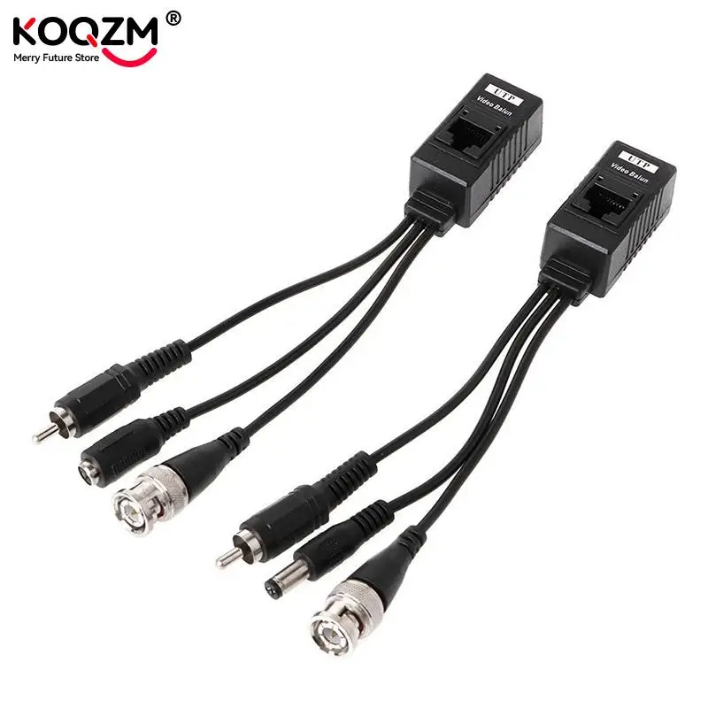 Пассивный видеоприемник BNC/RJ45 + трансивер аудио Balun для камеры видеонаблюдения 1