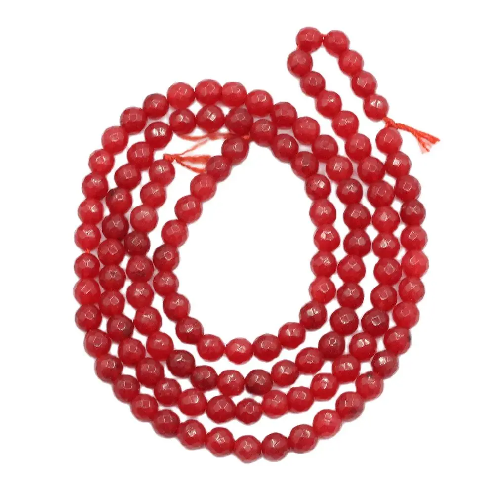 APDGG 6mm 5 Strands Red Jade Round Faceted Beads Gemstone Beads 15" Strand Jewelry Making DIY
APDGG 6mm 5 Strands Red Jade Round Faceted Beads Gemstone Beads 15" Strand Jewelry Making DIY