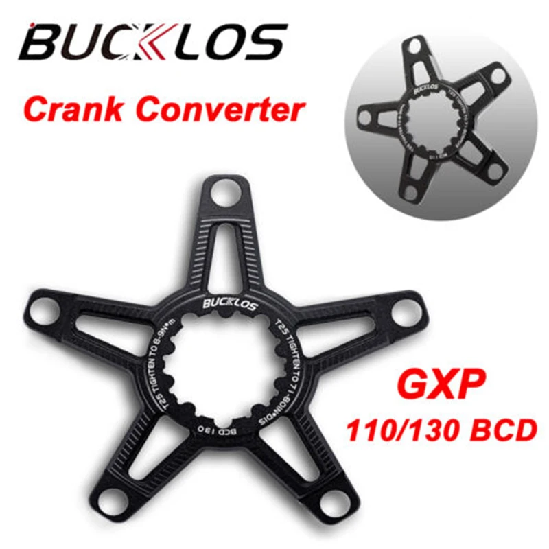 Адаптер-переходник BUCKLOS GXP на колесо 130 BCD для Sram GXP дорожного велосипеда, конвертер кренка подходит для BCD 110BCD 5 Claw
Адаптер-переходник BUCKLOS GXP на колесо 130 BCD для Sram GXP дорожного велосипеда, конвертер кренка подходит для BCD 110BCD 5 Claw
