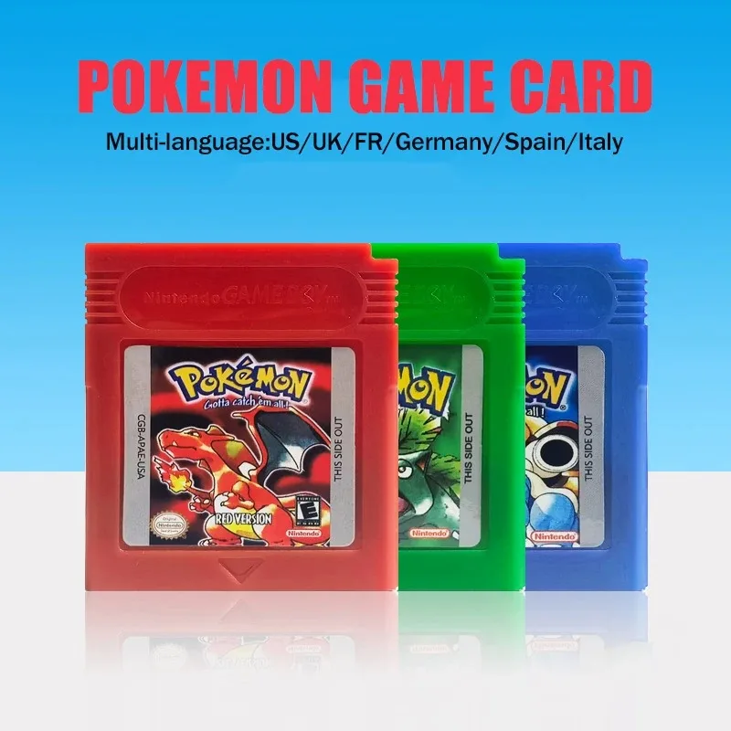 16-битная игровая консоль Pokemon Classic GBC, картридж, игровая консоль, красная, синяя, кристальная, золотая, зеленая, серебристая, желтая, многоязычная
16-битная игровая консоль Pokemon Classic GBC, картридж, игровая консоль, красная, синяя, кристальная, золотая, зеленая, серебристая, желтая, многоязычная