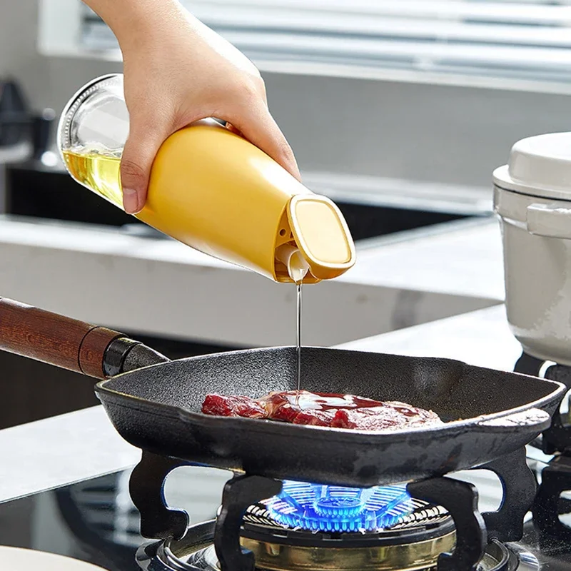 1pc Automatic Opening and Closing Leak-proof Oil Pot, Glass Oil Pot, Kitchen Household Non-hanging Oil Seasoning Bottle
1pc Automatic Opening and Closing Leak-proof Oil Pot, Glass Oil Pot, Kitchen Household Non-hanging Oil Seasoning Bottle
