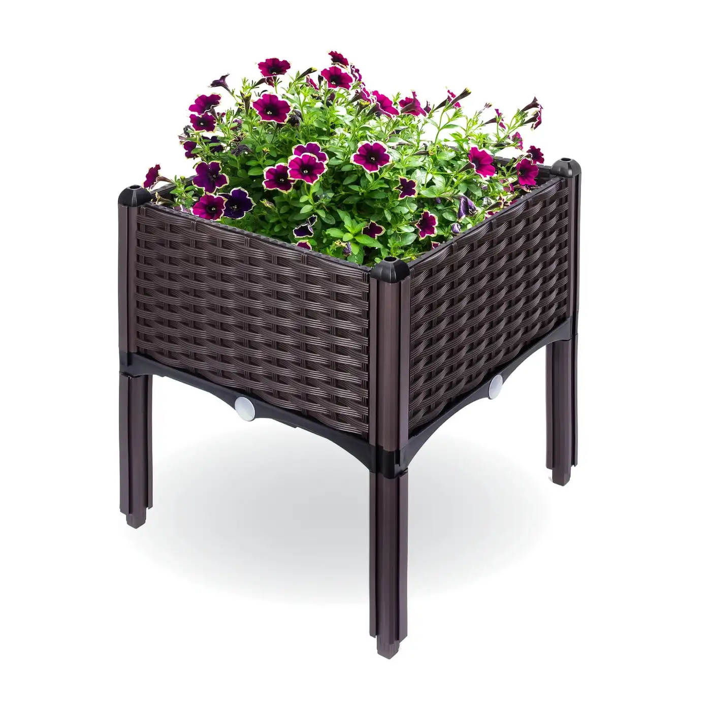 Backyard Expressions Raised Garden Planter | 16" X 18" Resin, Wicker Pattern, Brown
Backyard Expressions Raised Garden Planter | 16" X 18" Resin, Wicker Pattern, Brown