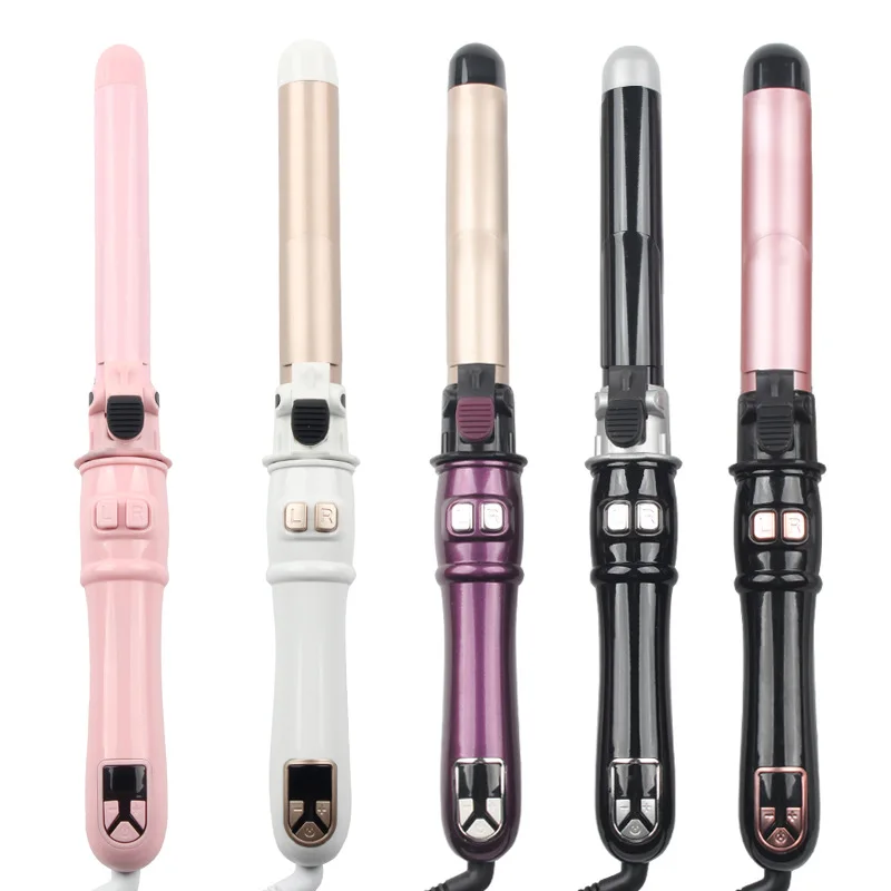 

Professional Hair Rotating Curlers LCD Digital Ceramic Hair Curler Lcd Curling Iron Roller Curls Wand Waver Fashion Styling Tool