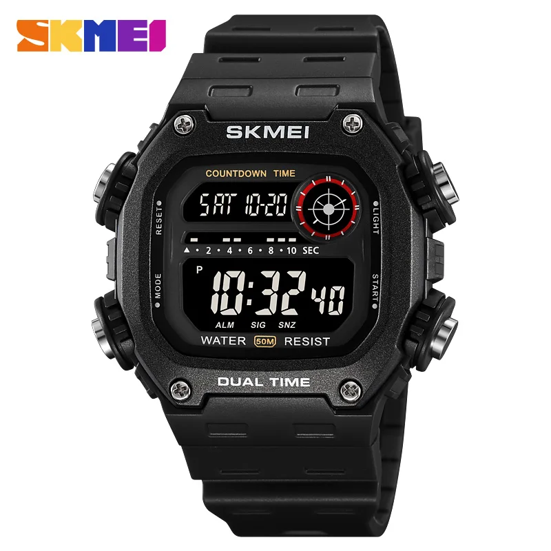 

SKMEI S-shock Sports Watch for Men Luxury Countdown Stopwatch Electronice Movement Men's Wrist Watches Waterproof Free Shipping