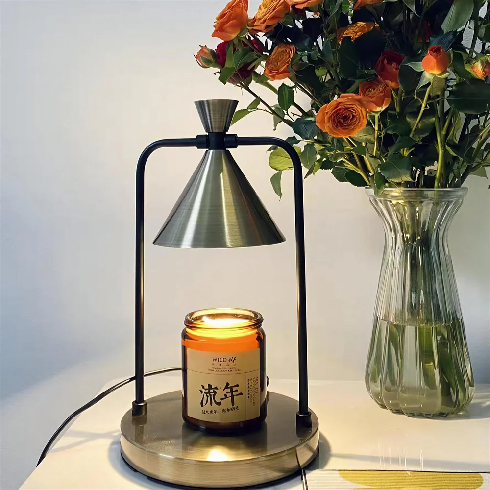 

Candle Warmer Electric Wax Melt Lamp Dimmable Aromatherapy Table Lamp Candle Melting Diffuser Bedside Warmer Light US/EU/UK/AU