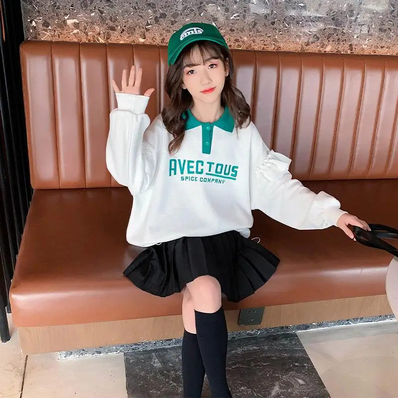Spring and Autumn Baby Girl Clothes T-Shirt Ruffle Long Sleeve Tops Tee Shirt Cotton Fashion Clothes Solid Color 5 To 13 Years
Spring and Autumn Baby Girl Clothes T-Shirt Ruffle Long Sleeve Tops Tee Shirt Cotton Fashion Clothes Solid Color 5 To 13 Years