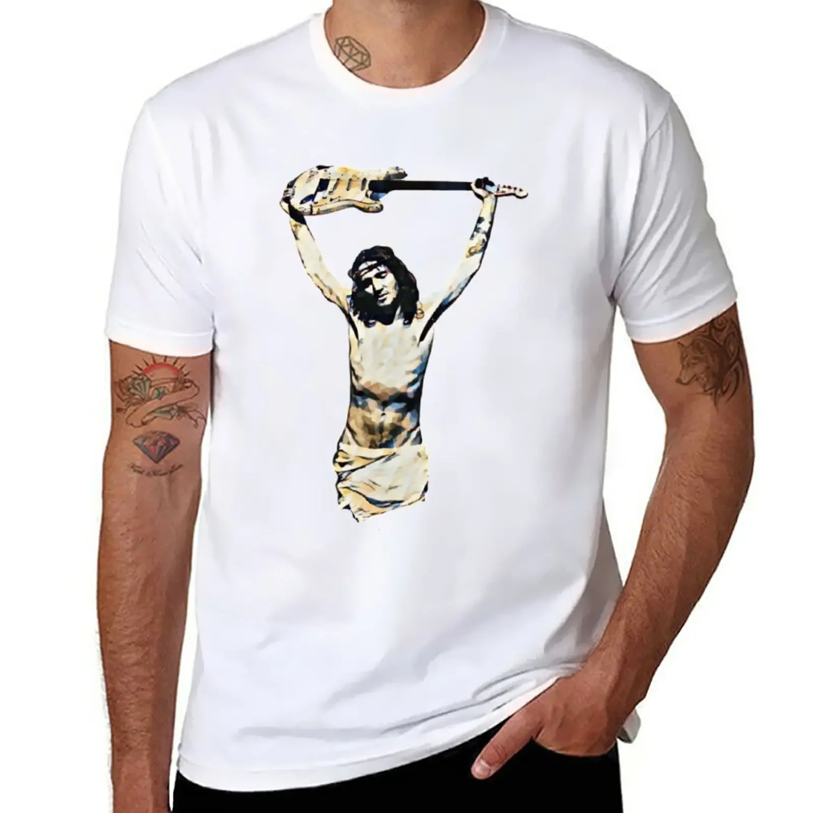 Jesus Christy Guitar - John Frusciante T-Shirt summer clothes plain black t-shirts for men
Jesus Christy Guitar - John Frusciante T-Shirt summer clothes plain black t-shirts for men